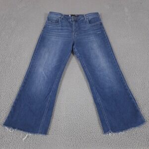 Kut From The Kloth Jeans Women 10 Blue Kelsey High Rise Fab Ab Ankle Flare Denim